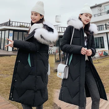 Fv7916 2019 jauna rudens ziemas sieviešu modes gadījuma silta jaka sieviešu mēteļi sieviete parka korejas sieviešu drēbes