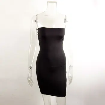 GACVGA 2020. gadam Dubultā Slāņa Auduma Sexy Puse Kleita bez Piedurknēm Sievietēm Mini Bodycon Kleita Backless Ikdienas Vasaras Kleita Vestidos