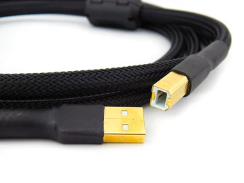 Hifi USB kabeli Dual magnētisko gredzenu Pret Traucējumiem pastiprinātājs APK usb kabelis usb A, USB B