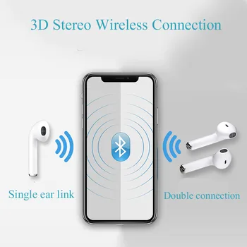 I7s TWS Bezvadu Skaļrunis Bluetooth 5.0 Austiņas sporta Earbuds Austiņas Ar Mic, Lai smart Tālrunis Xiaomi Samsung, Huawei ipnone