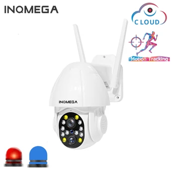 INQMEGA 1080P PTZ Dual-Objektīva Wifi Kameru Āra Auto Izsekošana Mākonis Home Security, IP Kamera 2MP, 4PX Zoom Speed Dome VIDEONOVĒROŠANAS Kamera