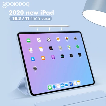 IPad Pro 11 Lieta 2020 2018 iPad 10.2 Gadījumā, ja 7 8 Paaudzes Būtiska iPad 4 Gaisa 10.9 Pro 11 2020 Gadījumā Capa Smart Cover
