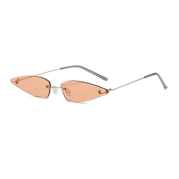 Ir 2021. Jaunu bez apmales Saules Brilles Sievietēm Zīmola Dizaineru Saulesbrilles Steampunk Vintage Brilles UV400 Toņos Brilles Sievietēm Retro