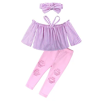 Ir 2021. Rudens Vasaras Baby Toddler Apģērbu Komplekti, Bērnu drēbītes, Bērnu T-krekls + Elsas 2Pce Uzvalks Modes Meiteņu Tērpiem Uzstādīt 2-7 Gadi