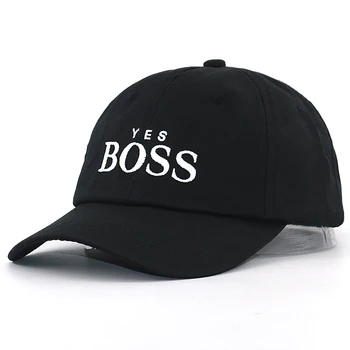 Izšuvumi modes JĀ, BOSS beisbola cepurīte kokvilna regulējamas snapback cepure vīriešiem, sievietēm hip hop tētis cepures jaunas