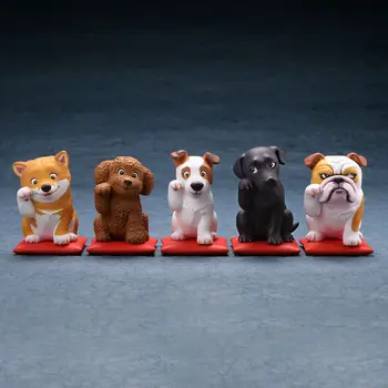 Japānas gashapon rotaļlietas gudrs talismans laimīgs Maneki kucēni mochi shiba Inu labradordog Bulldog, Jack Russell Terjers aicināt attēls