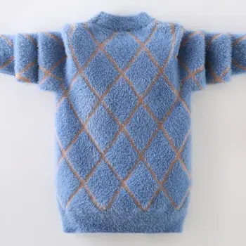 Jaunas ziemas ieradās Bērnu džemperis zēns, apģērbi bērniem, bērnu Pulovers mīksto biezas Trikotāžas, vilnas vairumtirdzniecības 3-15year