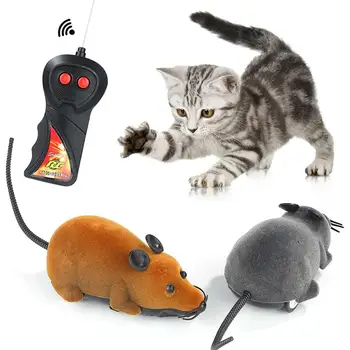 Jauns 8 Krāsas Kaķu Rotaļlietas, Tālvadības pults, Bezvadu TĀLVADĪBAS Simulācijas Peli Rotaļlietas Elektronisko Žurkām, Pelēm, Rotaļlietu Kaķēns Kaķis Jaunums Rotaļlietu