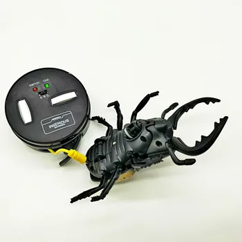 Jaunu Dīvaini Tālvadības Vabole Lāpstu Vabole Simulācijas Molestation Kukaiņu Infrasarkano RC Elektriskie Insektu Rotaļlietām Patiesi Darbojas