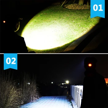 Jaunu T6 Zoomable Lukturu Ūdensizturīgs Vadītājs Lāpu Spēcīgs LED Lukturis Izmantot 18650 Akumulatoru Regulējams ar 4 Režīmi Lukturis