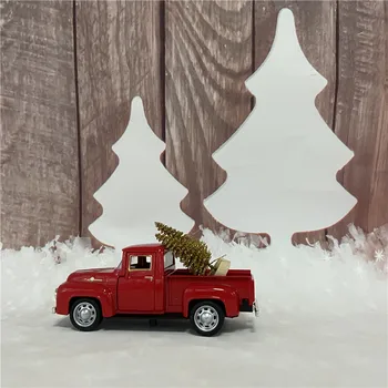 Jaunā Gada Dāvana Bērniem Sarkanā Metāla Vintage Automašīnu Ziemassvētku Eglīte Handcrafted Ziemassvētku Rotājumi, Ziemassvētku Rotājumi, Mājas Navidad