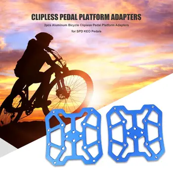 Karstā Pārdošanas Clipless Pedāļiem Platforma Adapteri Alumīnija MTB Kalnu Ceļu, Velosipēdu Clipless Pedāļiem Platforma Adapteri VPD KEO