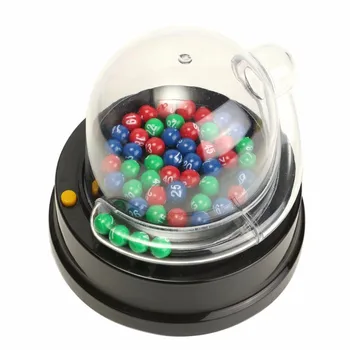 Karstā Pārdošanas Puse Spēles Elektrisko Laimīgs Skaitlis Pacelt Mašīnu, Mini Loterijas Bingo Spēles Krata Laimīgs Bumbu Izklaides Galda Spēle