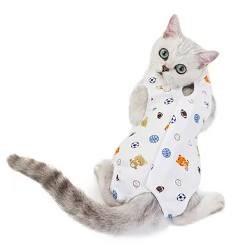 Kaķu apģērbu pet kaķu sterilizācija drēbes, drēbes pavasara un vasaras cat jaunas aizsargapģērbs anti-licking zīdīšanas apģērbi