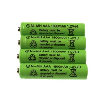 Kedanone Jaunu AAA akumulators 1800 mAh akumulators Ni-MH 1,2 V AAA baterijas piemērota pulkstenis pelēm, datori, rotaļlietas utt