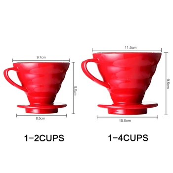Keramikas Kafijas Dripper Motora Stilā Kafija Pilienu Filtru Kausa Pastāvīgu Pārlejiet Kafiju ar Atsevišķu Stendu 1-4 Cups