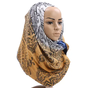 Kokvilnas hijab šalle femme bohemia classic musulman šalles un wraps galvas lakati musulmaņu lakatu malaizija hijab sieviešu foulard