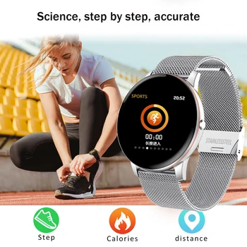 LIGE ir 2021. Jaunu Krāsu Ekrāns, Smart Watch Sievietēm, Vīriešiem, daudzfunkcionālais Sporta Sirdsdarbības Ātrums, asinsspiediens IP67 Waterproof Smartwatch
