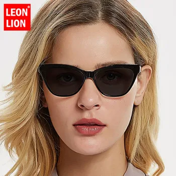 LeonLion ir 2021. Cat Eye Saulesbrilles Sieviešu Luxury Vintage, Saulesbrilles Sieviešu Zīmola Dizaineru Brilles par Sievietēm Oculos De Sol Feminino