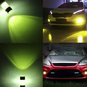 Lieljaudas Automašīnas Miglas Lukturi 20LEDs 100W Spuldzes 2gab LED Miglas Lukturi 9005 2835SMD 4300K Dzeltenās Miglas lukturi Lukturu Lampas 2019 Jaunas