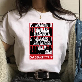 Luslos Sieviešu t krekls Naruto Uchiha Itachi Vasaras Harajuku Japāņu Anime Smieklīgi Izdrukāt Īsām Piedurknēm t krekls Streetwear T-krekls
