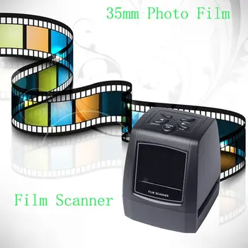 MINI 5MP 135mm 35mm Negatīvu Filmu Skeneris, Negatīvu Slaids Foto filmu Pārveido USB Kabeli LCD Pārsegu 2.4