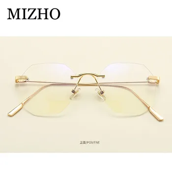 MIZHO Filtrēšanas Aizsargāt Redzi Anti Zilā Gaisma Brilles Sievietēm, kas Izskatās Pēc Tālruņa Bloķēšana Saules Datoru bez apmales Brilles Metāla Ins
