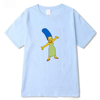 Marge Simpson Kravu t-krekls skaistu ērti