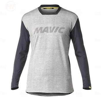 Mavic Jauns Sacīkšu Lejup Jersey Kalnu Velosipēdu, Motociklu, Velosipēdu Jersey Crossmax Krekls Ciclismo Drēbes Vīriešiem MTB MX T Krekls