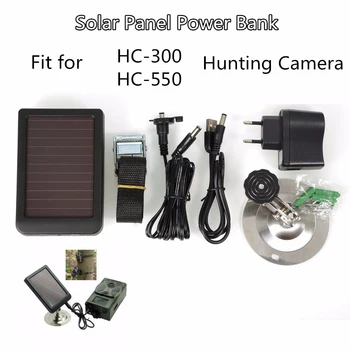 Medību Kamera 6V -12V Saules Paneļu Jauda Pack Akumulatora Lādētājs Ārējās Enerģijas Taka Cam HC300 HC300M HC500G HC500M HC700