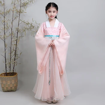 Meitene Kāzu Vakara Kleita Han Fu Princess Birthday Party Deju apģērbi Ķīniešu Bērni Senās ķīnas kleitu Veikt Kleita Cosplay