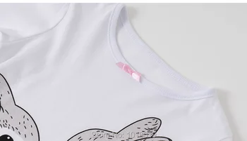 Meitenes Adīti Kokvilnas t-krekls, Bikses, Kostīmi Bērniem Zīdaiņiem Bebe Bērniem Karikatūra ar garām Piedurknēm Apģērbs Mazulim Meitene Apģērbu Komplekti 1-7Y