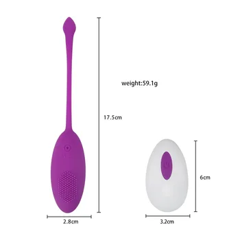 Mini Bezvadu Vibrators Olu Tālvadības Vaginālo Bumbiņu Spēcīgu Triecienu Lekt Olu Tūpļa Klitora Nippel Masāža Seksa Rotaļlietas Sievietēm