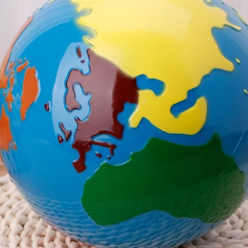Montessori puzzle kartes Ģeogrāfija Materiālu Pasaulē Pasaules Daļām Bērniem Agrīnās Mācīšanās Rotaļlietas