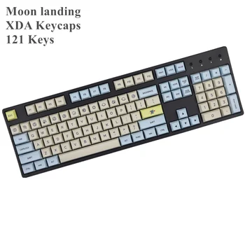 Mēness nolaišanās profils XDA keycap 121 Atslēgas krāsu sublimēts Par MX slēdži mehāniskā tastatūra keycaps