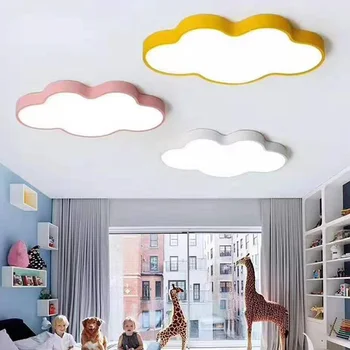Mūsdienu Bērnu guļamistaba LED mākonis dimming griestu lampa vienkārši dzīvojamā istabā lampu radošā bērnudārza lampas bērnistaba istaba