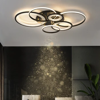Mūsdienu LED Griestu Gaismas Guļamistaba, dzīvojamā Istaba spīdumu de plafond Spīdumu Avize LED Aplis, gredzens, Griestu lampas Apgaismojums
