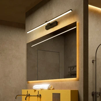 Mūsdienu LED Spogulis Gaismas 0,4 M~1.2 M, sienas lampas, Vannas istabu sienas headboard sconce lampe deco Anti-miglas espelho banheiro
