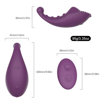 Neredzams stimulators G spot biksītes klitora massager vibrators ar bezvadu tālvadības olu C string orgasma sieviete pieaugušo seksa rotaļlieta