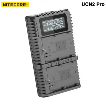 Nitecore UCN2 Pro Dual Slot USB QC LP-E6 LP-E6N Lādētāju Canon CANON DSLR EOS 60D 5D3 7D 70D 5D Mark II SLR Kameru Baterijas