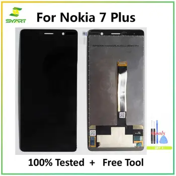 Nokia Plus 7 LCD Displejs, Touch Screen Digitizer Montāža Nomaiņa Nokia 7Plus N7Plus TA-1046 TA-1055 TA-1062 6.0