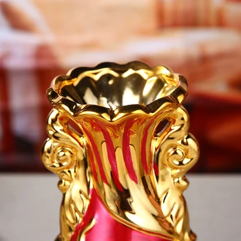 Nordic style keramikas zelta vāze radošās dzīves telpa vāze dekorācijas, dekorēšana TV ministru kabineta pusdienu galda dekorēšana vāze