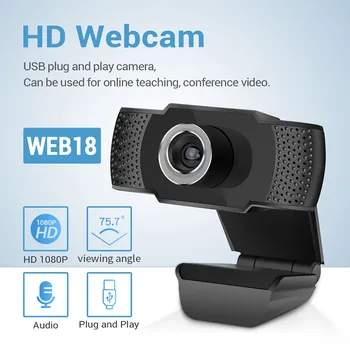 OULLX 1080P Kamera, Iebūvēts Mikrofons Smart WebCam USB Pro Kameru datoram Klēpjdatori, PC Spēles Web Kameru, Lai OS Windows Android