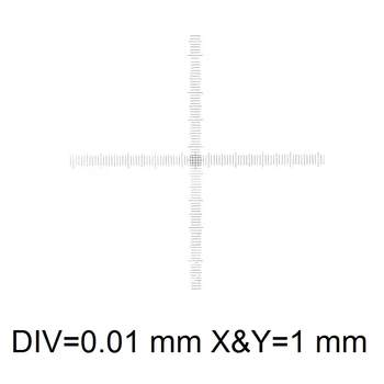 Okulāra Mikrometra Diametrs 19mm Optiskā Stikla Krusta Valdnieks tīkls Biogolical Mikroskopu 23.2 mm Acu DIV 1 0.1 0.05 0.2 mm