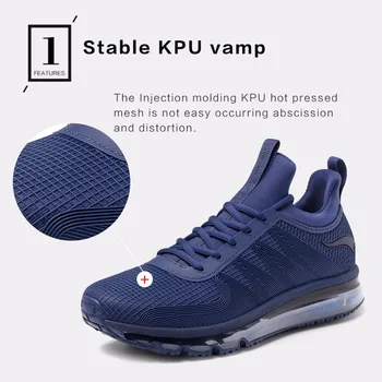 Onemix gaisa spilvenu apavi 97 vīriešiem high top triecienu absorbciju sporta apavi elpojošs sneaker āra skriešanas apavi