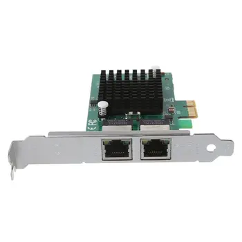 PCI-Express Dual Port 10/100/1000Mbps Gigabit Ethernet Karti Servera Adapteri NIC EXPI9402PT Kontrolieris