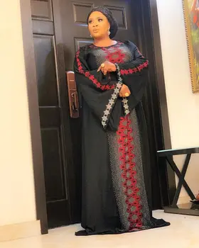Pavasara Rudens Dimantu Maxi Kleitas Āfrikas Apģērbu Āfrikas Kleitas Sievietēm Musulmaņu Garo Kleitu Modes Āfrikas Kleita Lady