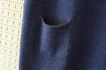 Pogas Trikotāžas Veste bez Piedurknēm Sievietēm Gadījuma V-veida kakla Plus Lieluma Vestes Sarkanā, Zilā, Melnā KKFY4372