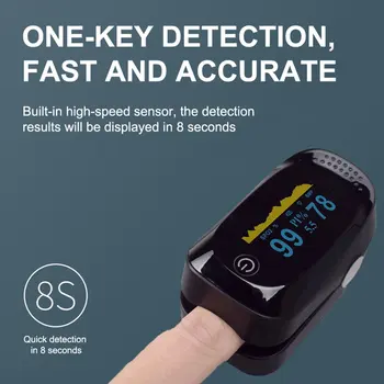 Portatīvo Pirkstu Klipu Oximeter Asins Skābekļa Piesātinājumu Perfūzijas Indeksa Monitors OLED displeju Pirkstu PulseOximeter
