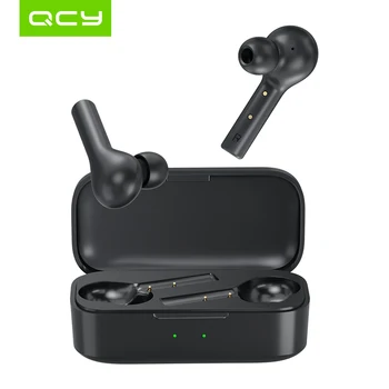 QCY T5pro Wirless Austiņas Bluetooth 5.0 TWS Austiņu Mini Neredzams 3D HiFi Stereo